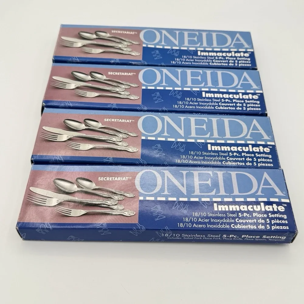 Oneida Immaculate Secretariat 20 Pc Flatware Set Service for 4 NOS Stainless